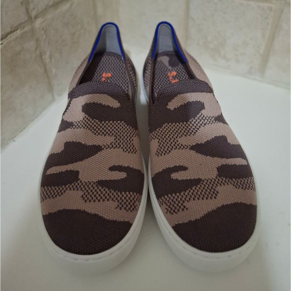 Rothy's Taupe Camo Loafer Shoes Size 7 Retired